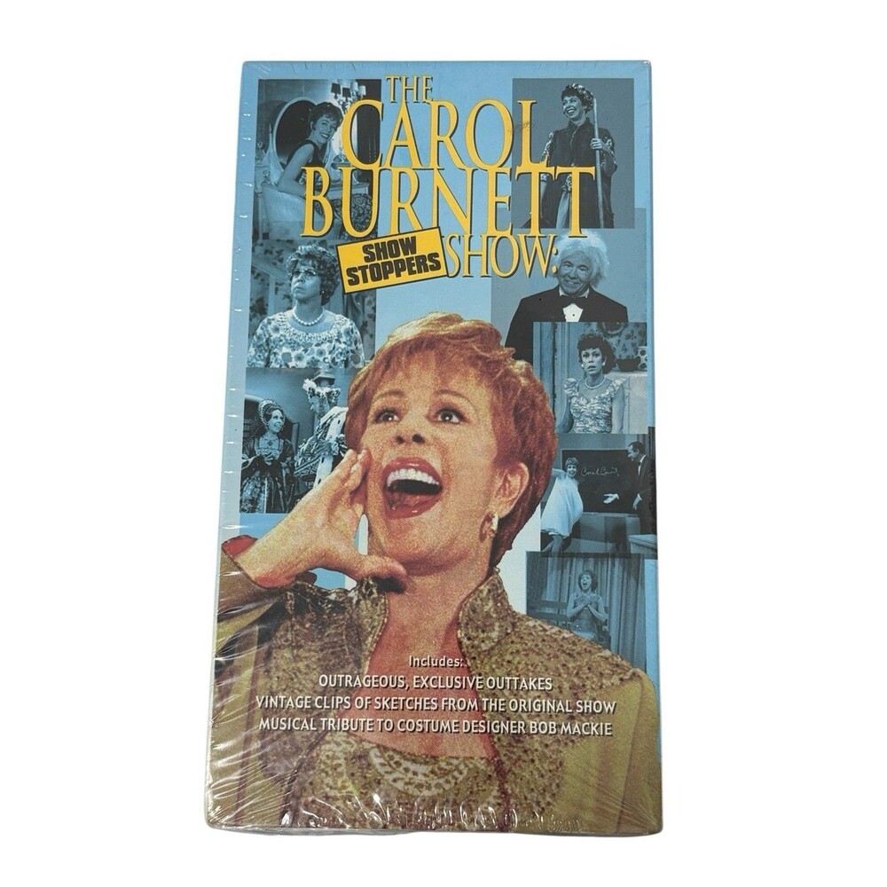 CAROL BURNETT Show Stoppers (2001) VHS Promo Outtakes Bloopers Clip Show New